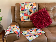 Load image into Gallery viewer, 3 PC. Headrest and Armrest Cover set. Multi color