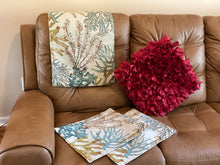 Load image into Gallery viewer, 3PC. Headrest and armrest cover Seaweed design