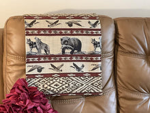 Load image into Gallery viewer, Headrest Cover for Furniture with Bear & Geese Themed Design- Slipcover