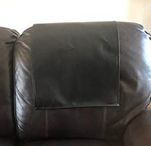 Cargar imagen en el visor de la galería, Chocolate Brown Vinyl Headrest Cover 17x27