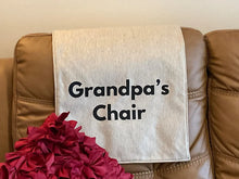 Load image into Gallery viewer, Headrest Cover for Furniture, with "Grandpa" Imprint - Inspirational Words