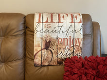 Load image into Gallery viewer, Headrest Cover for Furniture with a Beautiful Bike Theme - Furniture Protector
