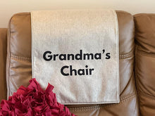 Load image into Gallery viewer, Headrest Cover for Furniture, with "Grandpa" Imprint - Inspirational Words