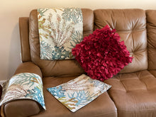Load image into Gallery viewer, 3PC. Headrest and armrest cover Seaweed design
