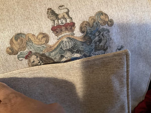 Headrest Cover for Furniture, with a "Crest" Emblem - Slipcover