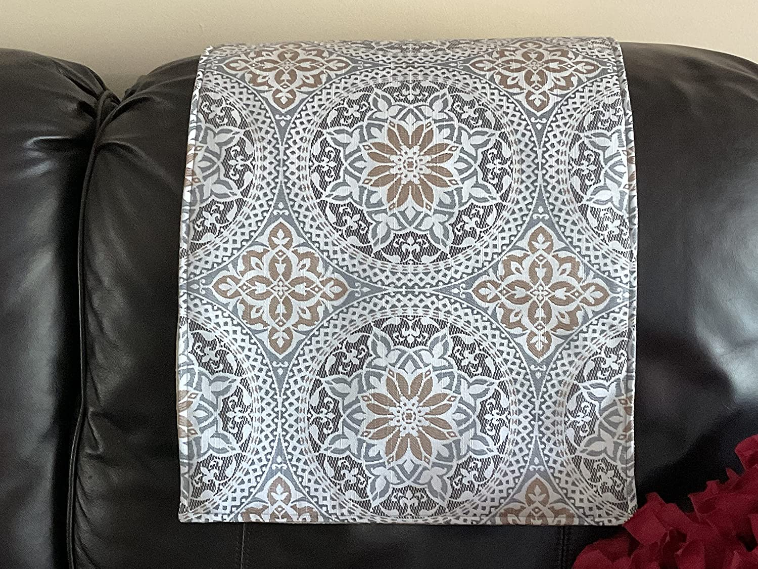 Headrest cover for furniture Blue slipcover recliner headrest cover sofa slipcover loveseat cover RV headrest furniture protectors theater chairs sun room RV cover home decor office chairs Bittlemen H...