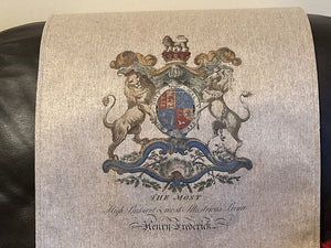 Headrest Cover for Furniture, with a "Crest" Emblem - Slipcover